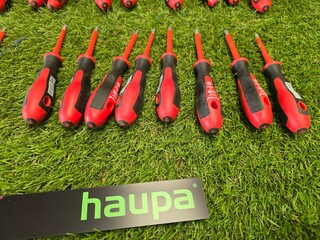 Profesionele elektra schroevendraaiers Haupa, Partij, zwart/rood